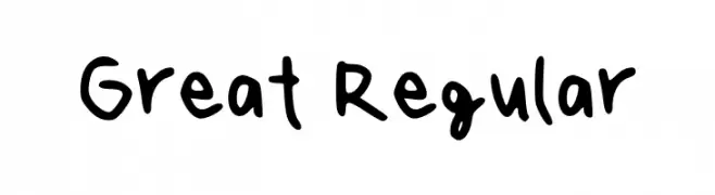 Great Regular Font