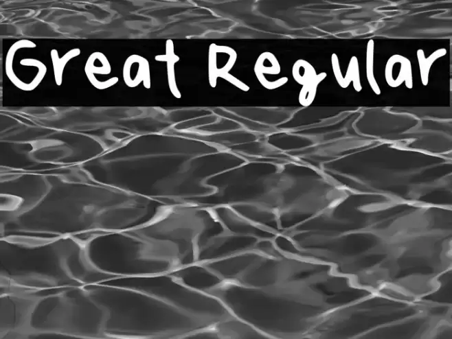 Great Regular Font examples
