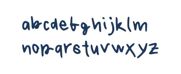 Great Regular Lowercase