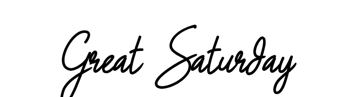 Great Saturday  フリーフォントのダウンロード