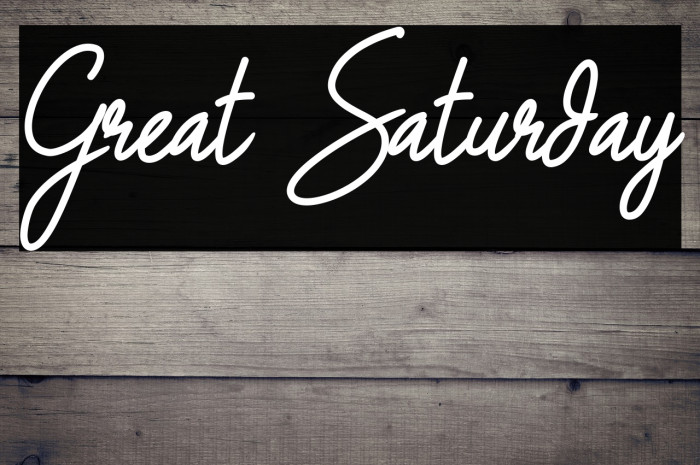 Great Saturday Example 3