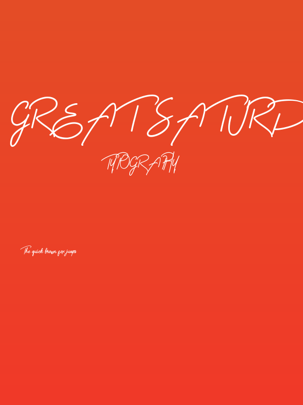 Great Saturday Poster