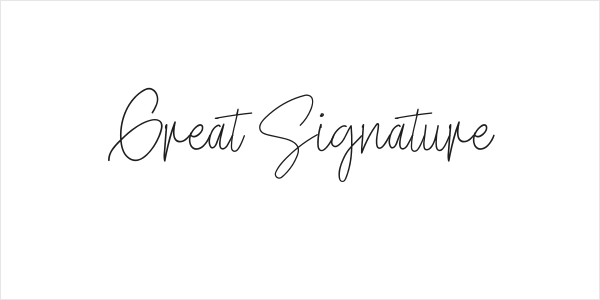 Great Signature Logo