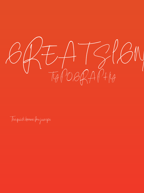 Great Signature Poster