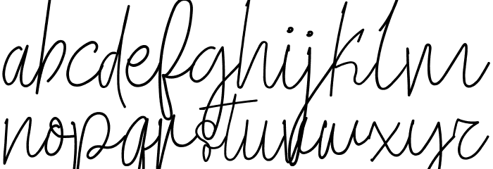Great Signature 字体 小写