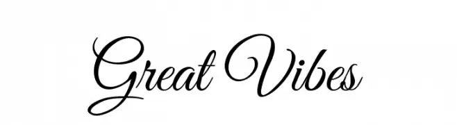 Great Vibes  नि: शुल्क फ़ॉन्ट्स डाउनलोड