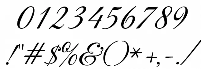 Great Vibes Font OTHER CHARS