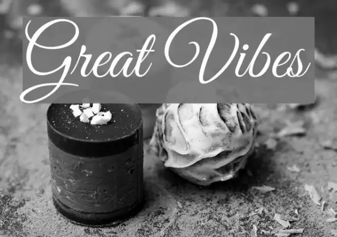 Great Vibes Font examples