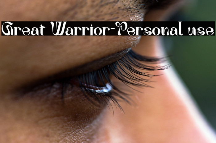 Great Warrior-Personal use Example 2