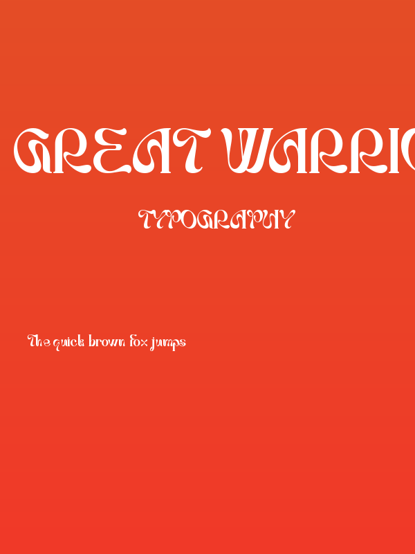 Great Warrior-Personal use Poster
