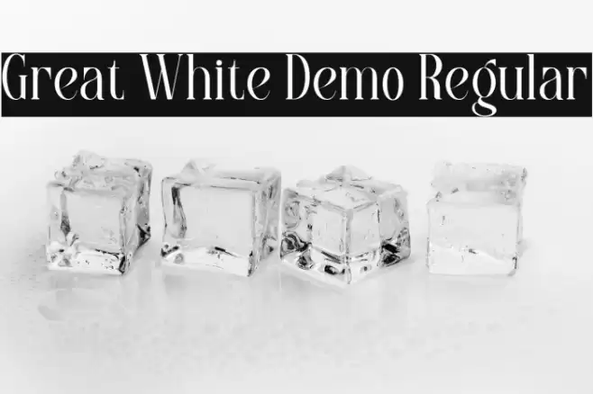 Great White Demo Regular フォント examples