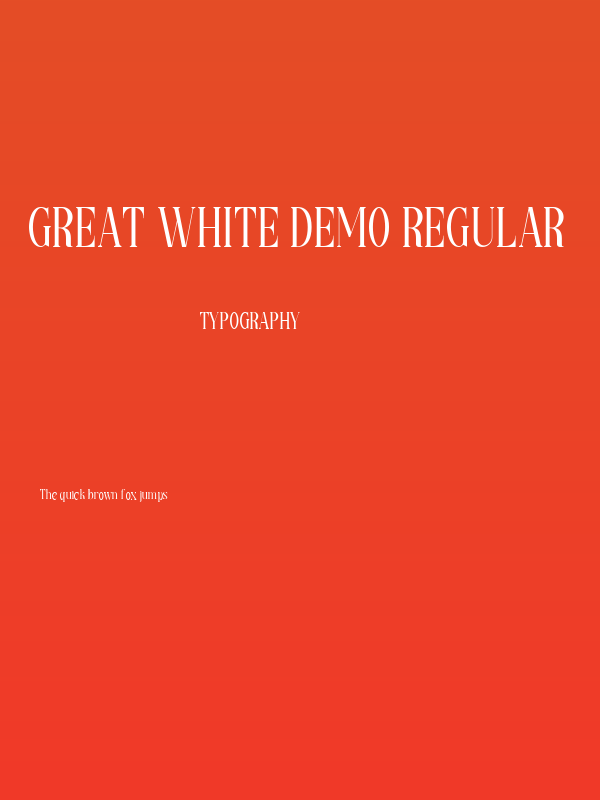 Great White Demo Regular Poster