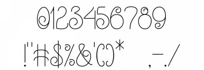 GreatAnthem Font OTHER CHARS