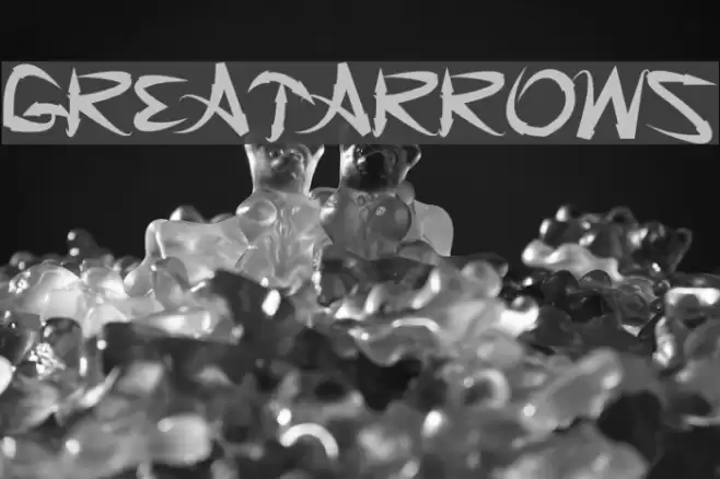 GreatArrows Font examples