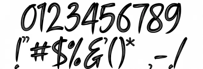 GreatBergamoDemo Font OTHER CHARS