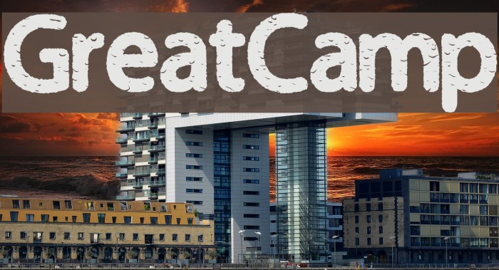 GreatCamp Font examples