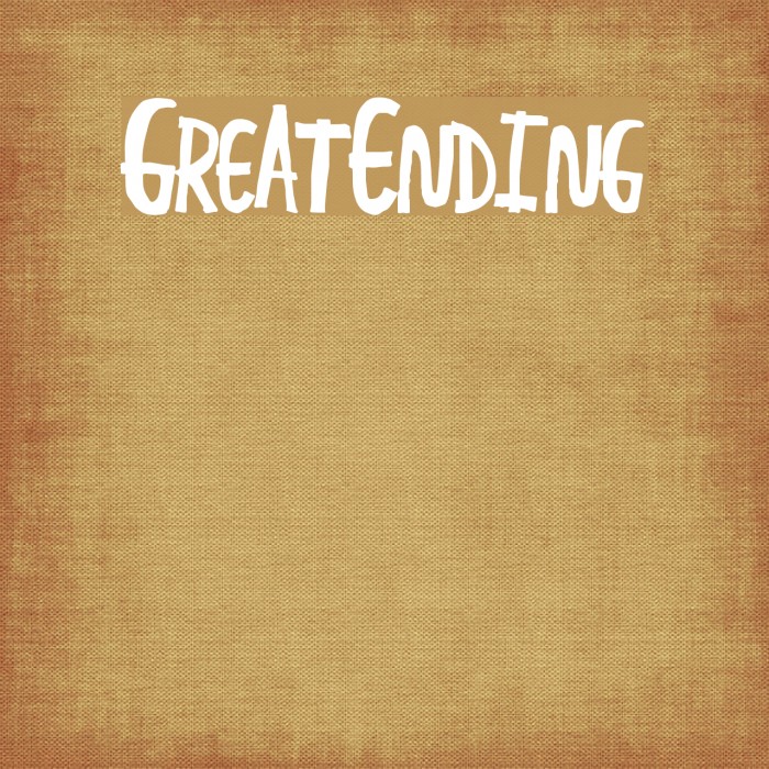 GreatEnding Font examples