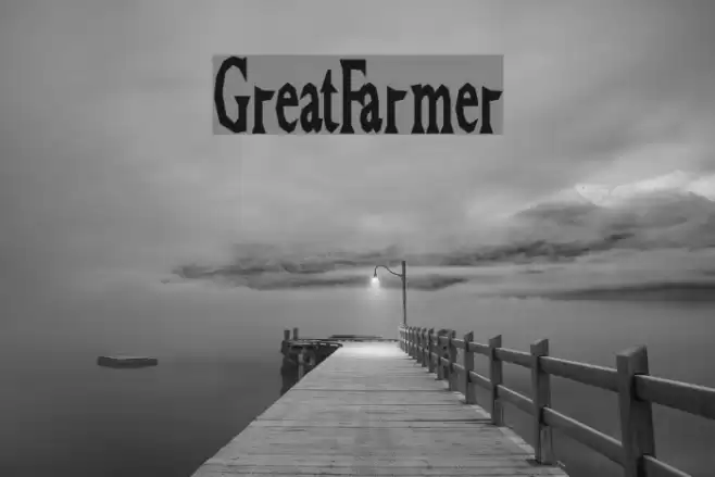 GreatFarmer Font examples