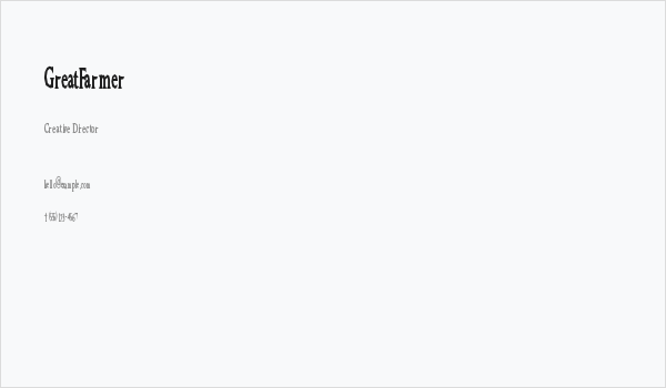 GreatFarmer Business Card