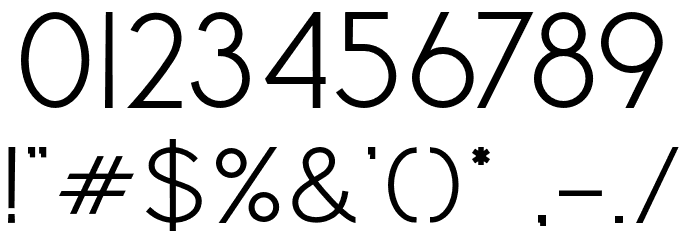 GreatFeelingSans Font OTHER CHARS