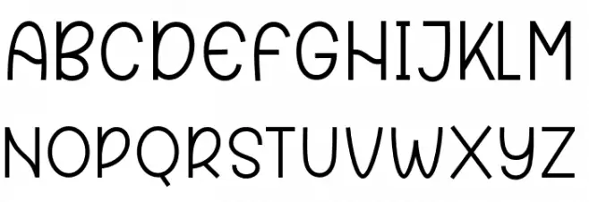 GreatFeelingSans Шрифта ВЕРХНИЙ