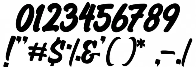 GreatHustle Font OTHER CHARS