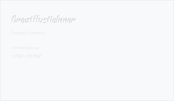 GreatHustleInner Business Card