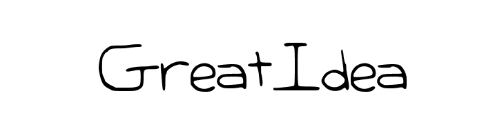 GreatIdea  免费字体下载