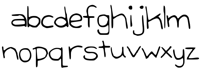 GreatIdea Font LOWERCASE
