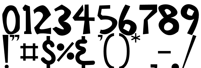 GreatJunggleRegular Font OTHER CHARS