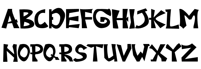 GreatJunggleRegular Font LOWERCASE