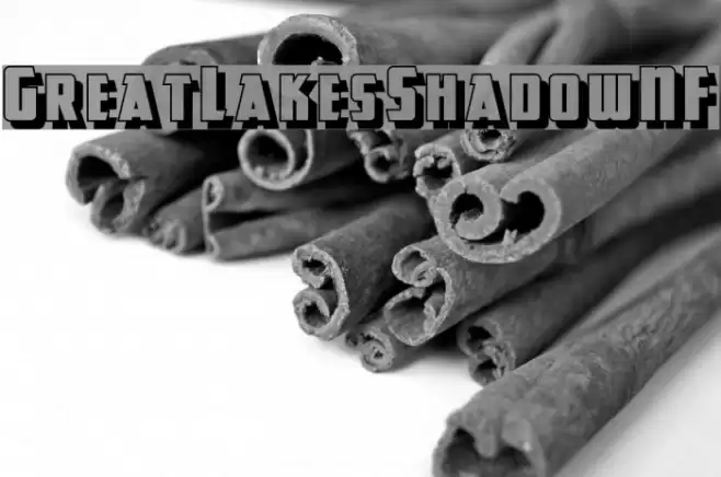 GreatLakesShadowNF Font examples