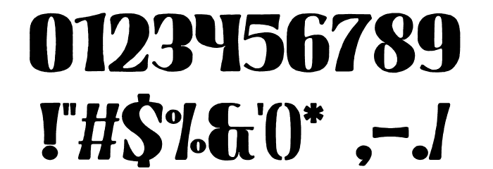GreatMammothPersonalUse-Reg Font OTHER CHARS