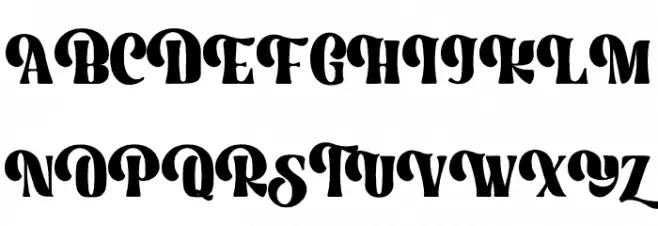 GreatMammothPersonalUse-Reg 字体 大写