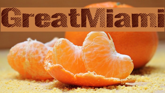 GreatMiami Font examples