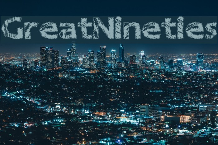 GreatNineties Font examples