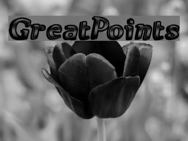 GreatPoints Font examples