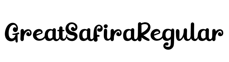 GreatSafiraRegular  Fuentes Gratis Descargar