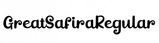GreatSafiraRegular  Descarca Fonturi Gratis