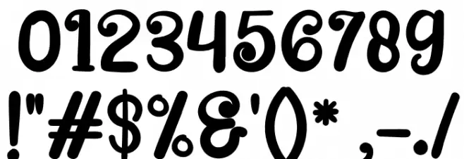 GreatSafiraRegular Font OTHER CHARS