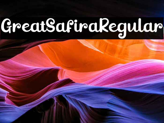 GreatSafiraRegular Example 1