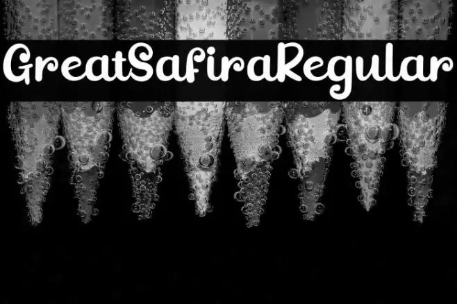 GreatSafiraRegular Font examples