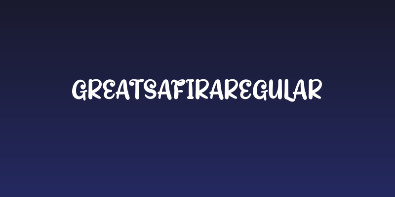 GreatSafiraRegular Social Header