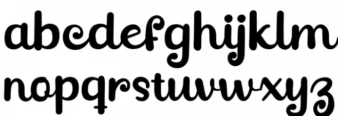 GreatSafiraRegular 字体 小写
