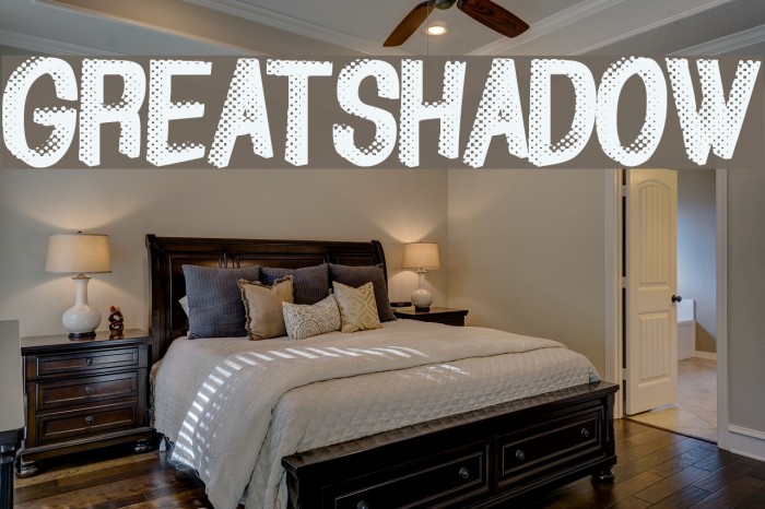 GreatShadow Font examples