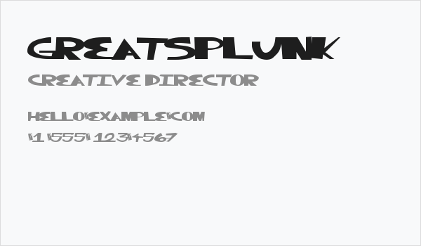 GreatSplunk Business Card