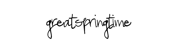 GreatSpringtime Font