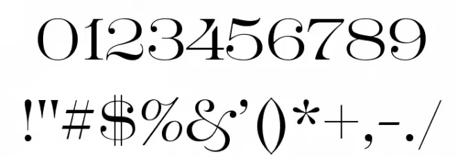 GreatVictorian-Standard Font OTHER CHARS