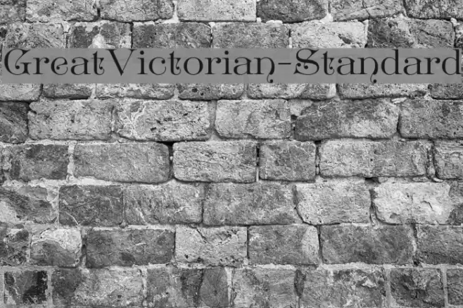 GreatVictorian-Standard Font examples