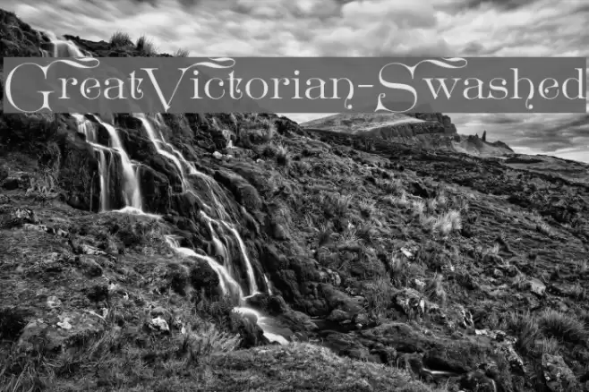 GreatVictorian-Swashed Font examples